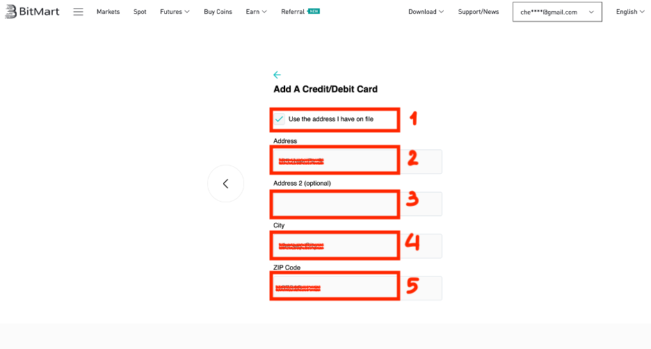 How to Buy Coins with MoonPay in BitMart