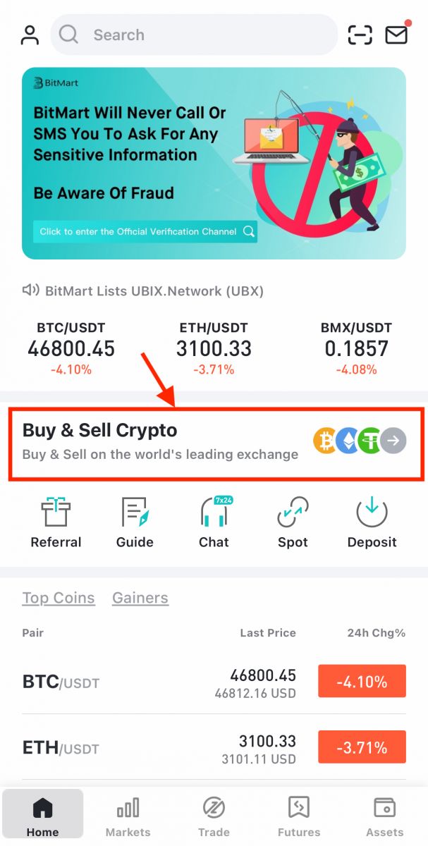 Slik registrerer du deg og setter inn i BitMart