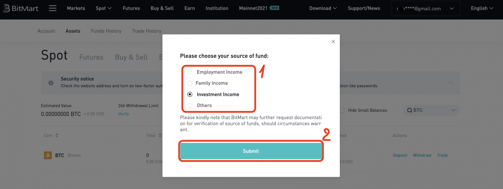 Slik registrerer du deg og setter inn i BitMart