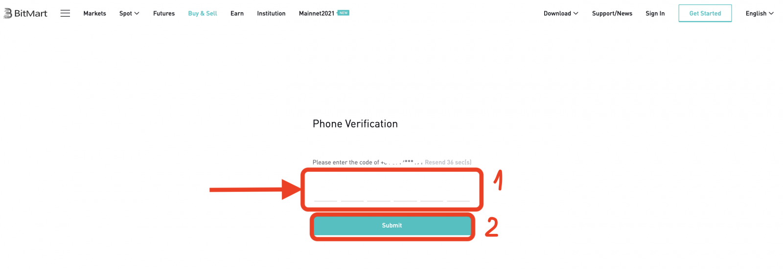 How to Register and Login account in BitMart