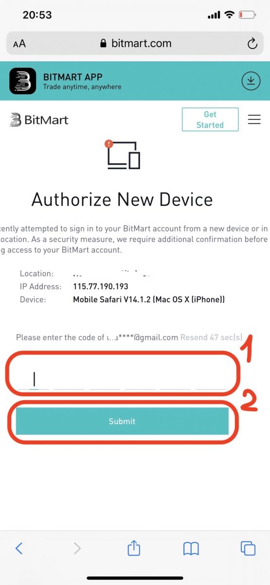 How to Register and Login account in BitMart