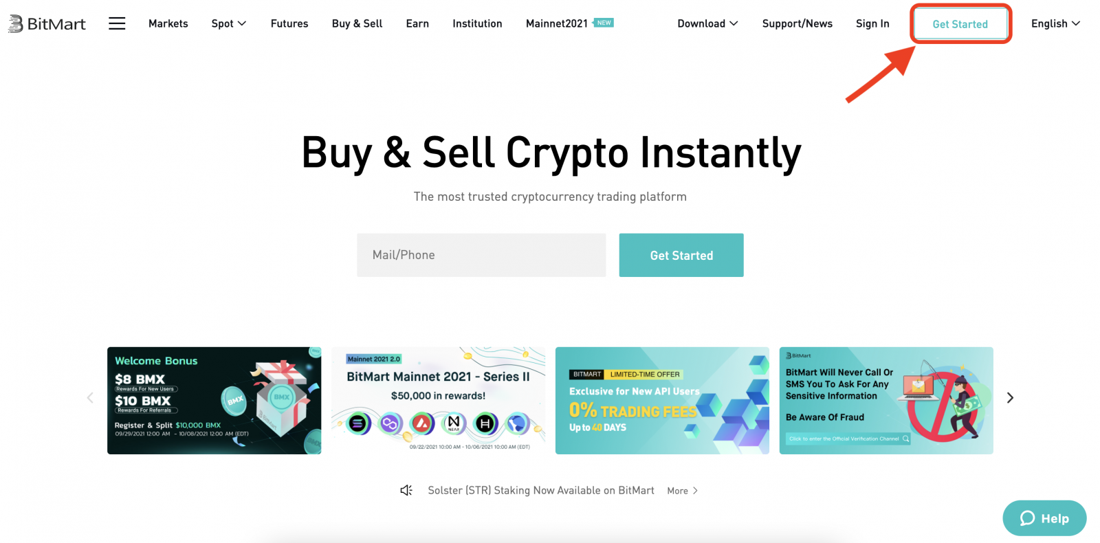 Slik registrerer du deg og setter inn i BitMart