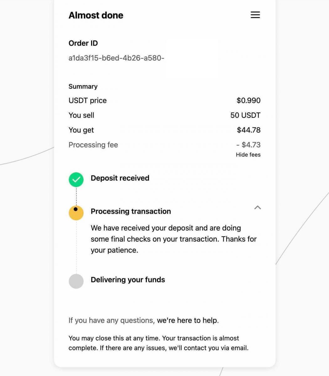 How To Sell Coins With MoonPay in BitMart
