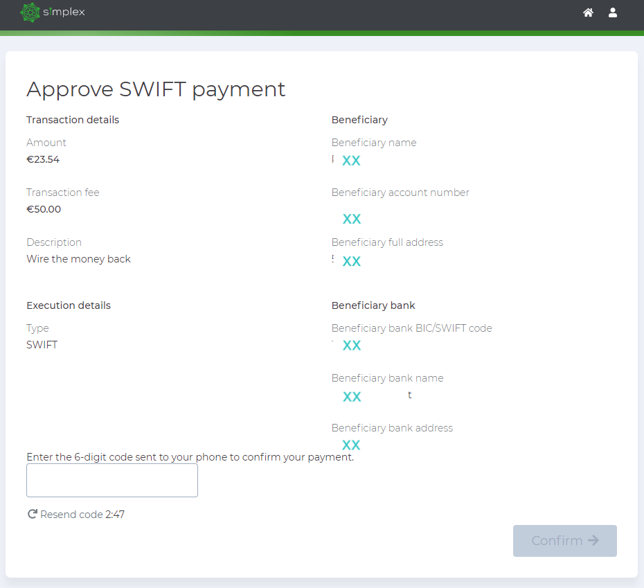 Як продавати монети за допомогою Simplex у BitMart