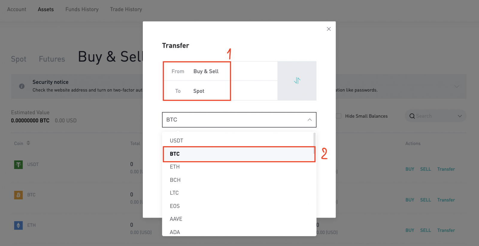 How to Transfer My Funds Among Spot, Futures and Buy & Sell in BitMart